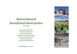 Woonakkoord Amstelland-Meerlanden 2021-2025