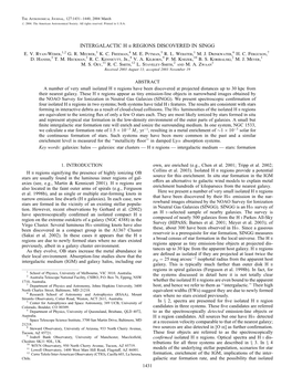 INTERGALACTIC H Ii REGIONS DISCOVERED in SINGG E