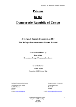Prisons in the Democratic Republic of Congo