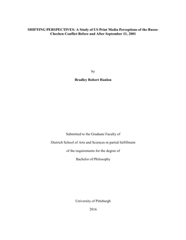 Chechen Conflict Before and After September 11, 2001