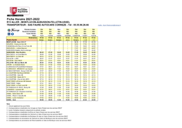 Fiche Horaire 2021-2022