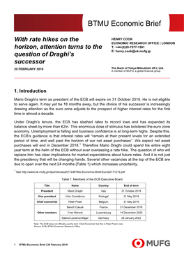 BTMU Economic Brief