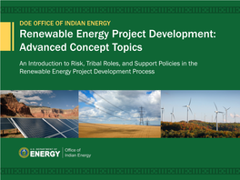 Renewable Energy Project Development: Advanced Concept Topics