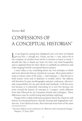 Confessions of a Conceptual Historian*