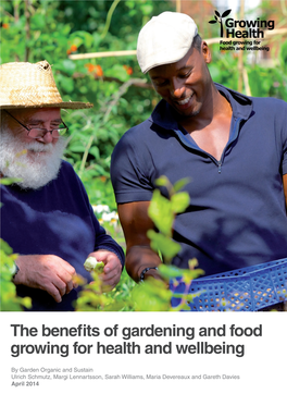 The Benefits of Gardening and Food Growing for Health and Wellbeing