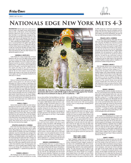 Nationals Edge New York Mets 4-3
