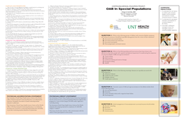 OAB in Special Populations Objectives: Elimination Syndromes, Primary Vesicoureteral Reflux and Urinary Tract Infections in Children