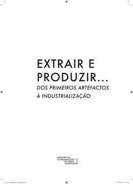 Extrair E Produzir... Dos Primeiros Artefactos À Industrialização