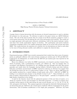 Dual Interpretations of Pion Clouds at RHIC