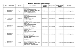 Hubs Annexure Contact Details.Xlsx