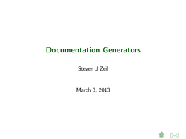 Documentation Generators