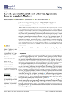 Rapid Requirements Elicitation of Enterprise Applications Based on Executable Mockups