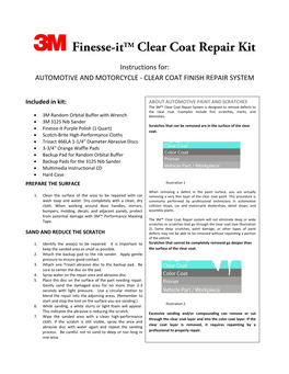 Clear Coat Finish Repair System