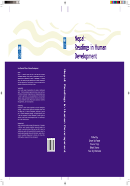 Nepal: Readings in Human Development