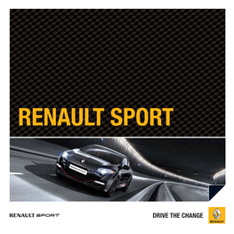 RENAULT SPORT • CUBE DESIGN DESIGN CUBE Printed August 2012 Printed