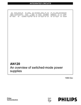 AN120 an Overview of Switched-Mode Power Supplies