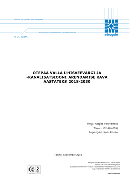 Kanalisatsiooni Arendamise Kava Aastateks 2018-2030