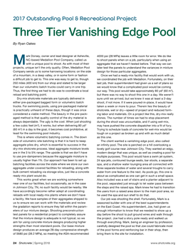 Three Tier Vanishing Edge Pool