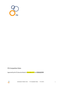 ITU Competition Rules