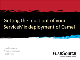 Getting the Most out of Your Servicemix Deployment of Camel