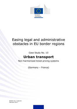 Easing Legal and Administrative Obstacles in EU Border Regions