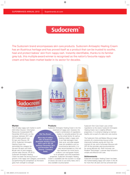 The Sudocrem Brand Encompasses Skin Care Products. Sudocrem Antiseptic Healing Cream Has an Illustrious Heritage and Has Proved