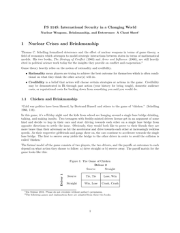 1 Nuclear Crises and Brinkmanship