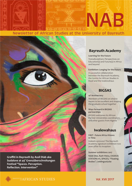 NAB Newsletter of African Studies at the University of Bayreuth