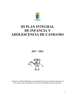 Iii Plan Integral De Infancia Y Adolescencia De Candamo