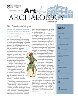 Art & Archaeology Newsletter