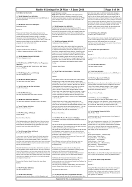 Radio 4 Listings for 28 May – 3 June 2011 Page