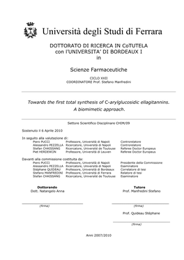 Total Synthesis of C-Arylglucosidic Ellagitannins