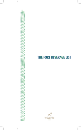 The Fort Beverage List