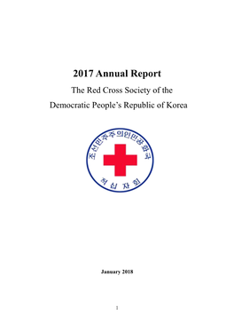 2017 Annual Report the Red Cross Society of The