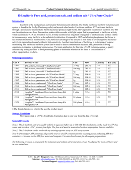 D-Luciferin, Free Acid