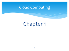 Cloud Computing