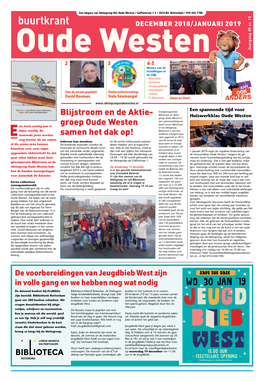 Buurtkrant DECEMBER 2018/JANUARI 2019 Jaargang 49 Nr