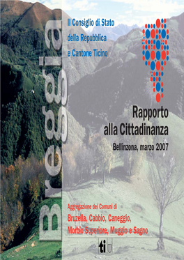 Rapporto Alla Cittadinanza Bellinzona, Marzo 2007