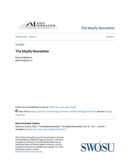 The Mayfly Newsletter