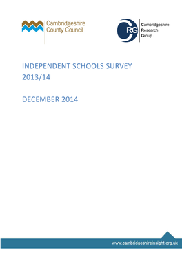 Independent Schools Survey 2013/14 December 2014