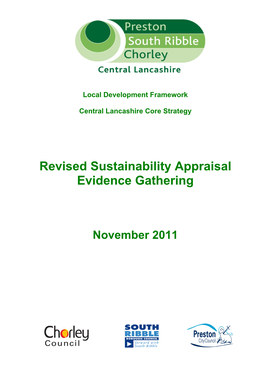 Revised Sustainability Appraisal Evidence Gathering