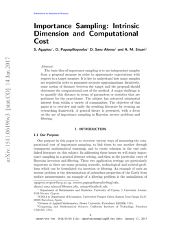 Importance Sampling: Intrinsic Dimension And