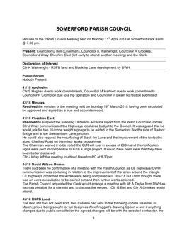 Somerford Parish Council