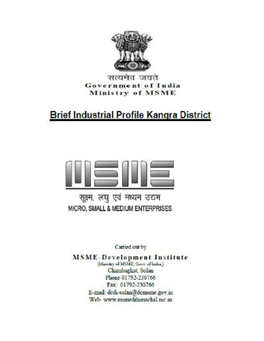 District Industrial Potential Kangra.Pdf