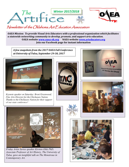 Newsletter of the Oklahoma Art Education Association