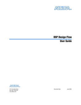 DSP Design Flow User Guide