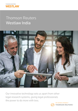 Thomson Reuters Westlaw India