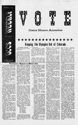 UCCS Weekly Vi, N12 (November 7, 1972
