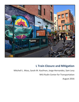 L Train Closure and Mitigation