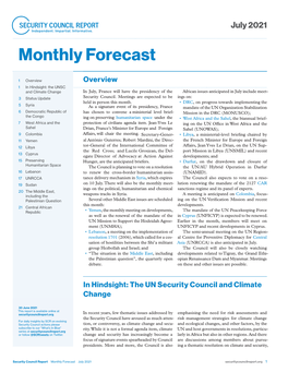 Monthly Forecast